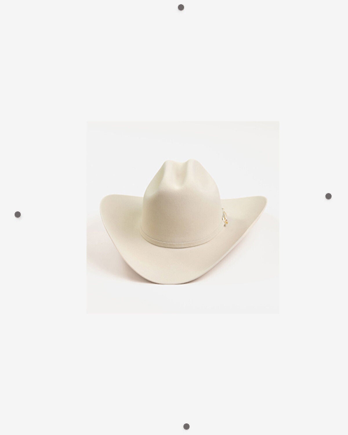 Image #3 - Larry Mahan Real 6X Felt Cowboy Hat, Silver Belly, hi-res