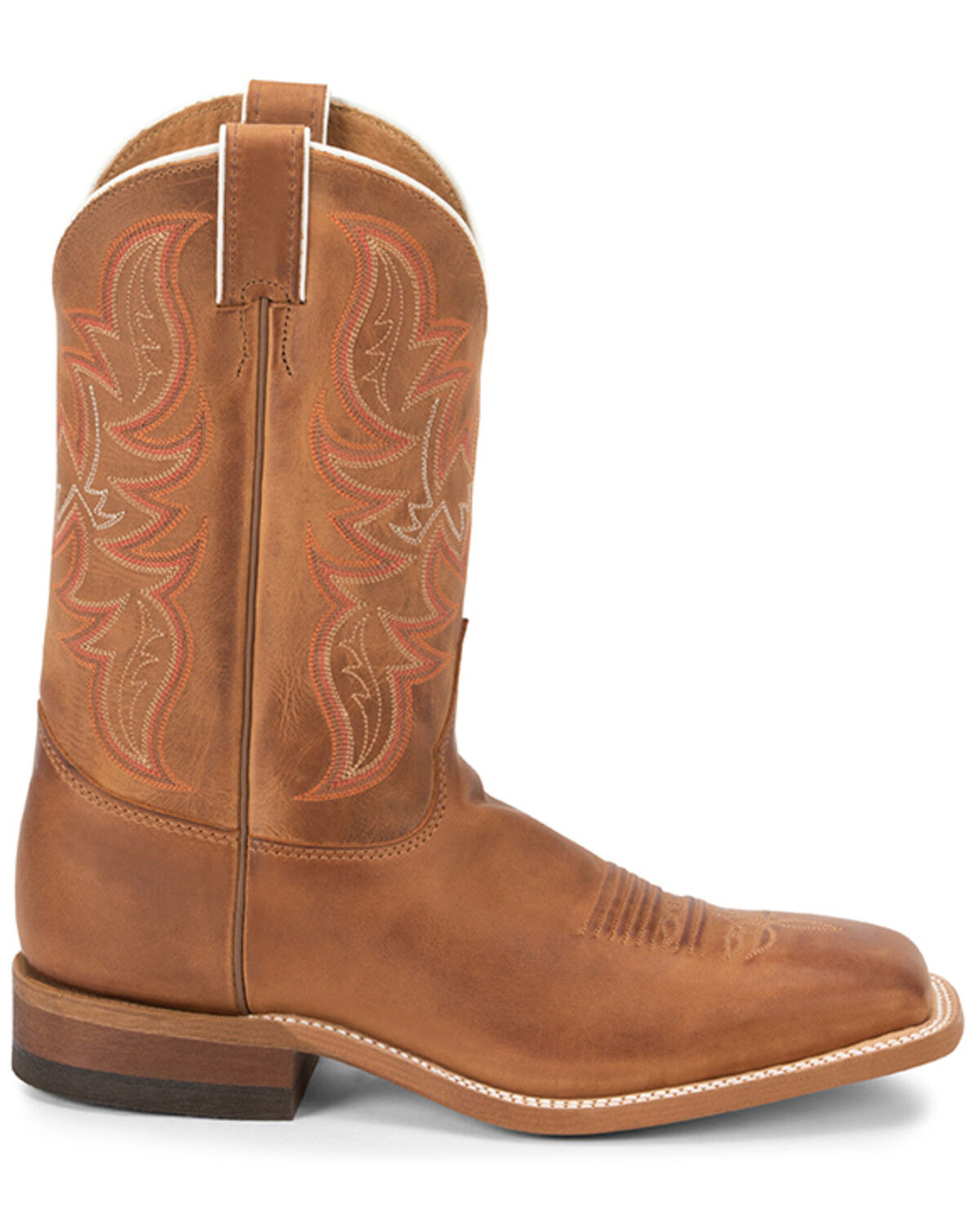 Image #3 - Justin Men's Bent Rail Distressed Western Boots - Broad Square Toe, Brown, hi-res