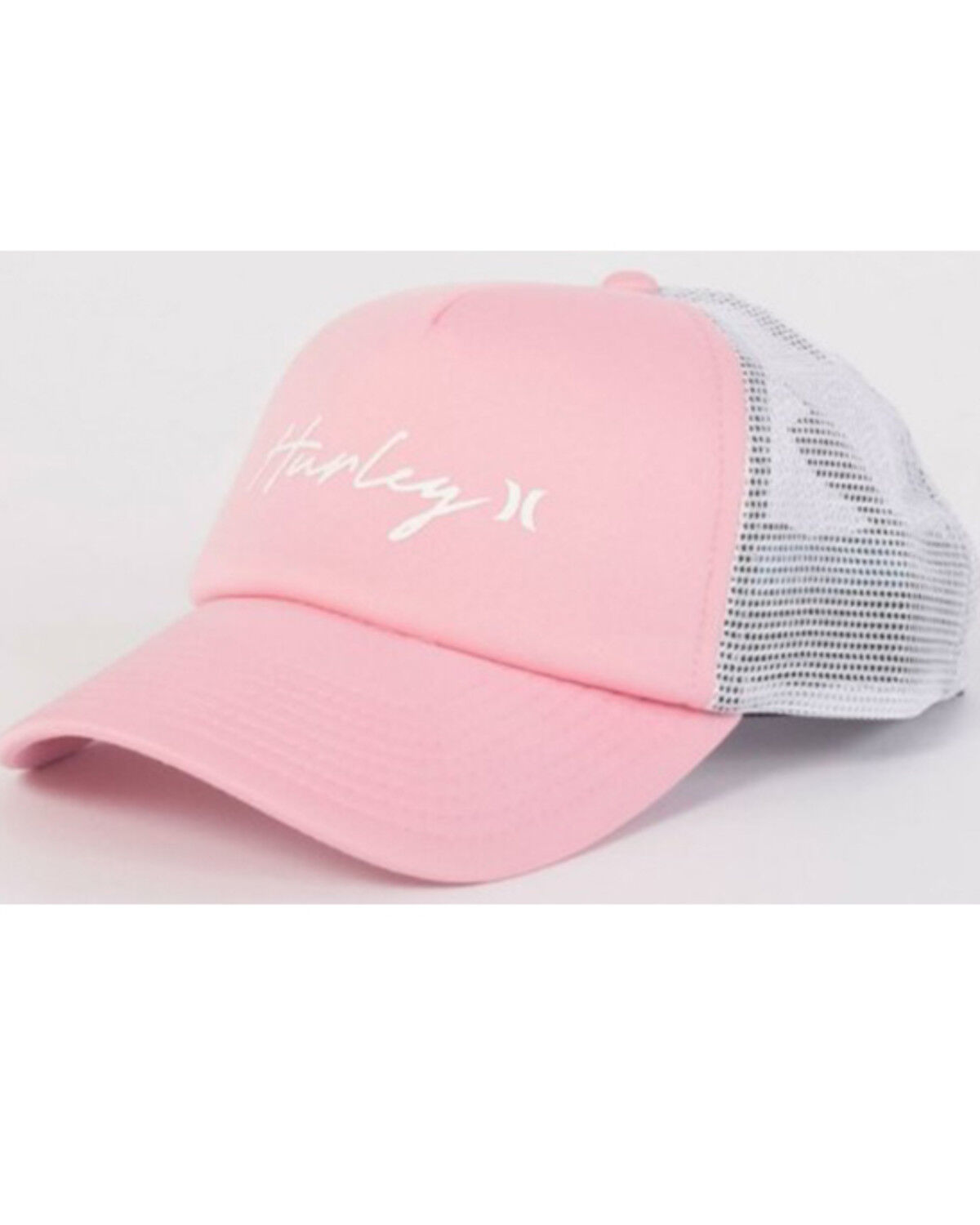 Image #1 - Hurley Women's Icon Script Logo Ball Cap, Pink, hi-res