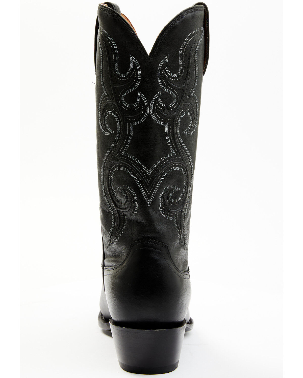 Image #5 - Lucchese Men's Cowhide Western Boots - Round Toe, Black, hi-res