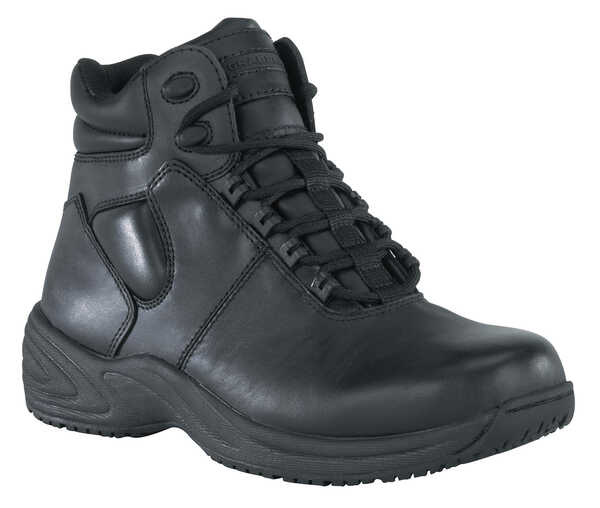 Grabbers Women's Fastener 6" Sport Work Boots, Black, hi-res