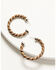 Image #2 - Shyanne Women's Heritage Valley Twisted Hoop Earring Set - 2 Piece, Silver, hi-res