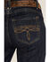 Image #4 - Rock & Roll Denim Women's Dark Wash Mid Rise Trouser Stretch Denim Jeans, Dark Wash, hi-res