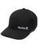 Image #1 - Hurley Men's Logo Flexfit® Ball Cap, Black, hi-res