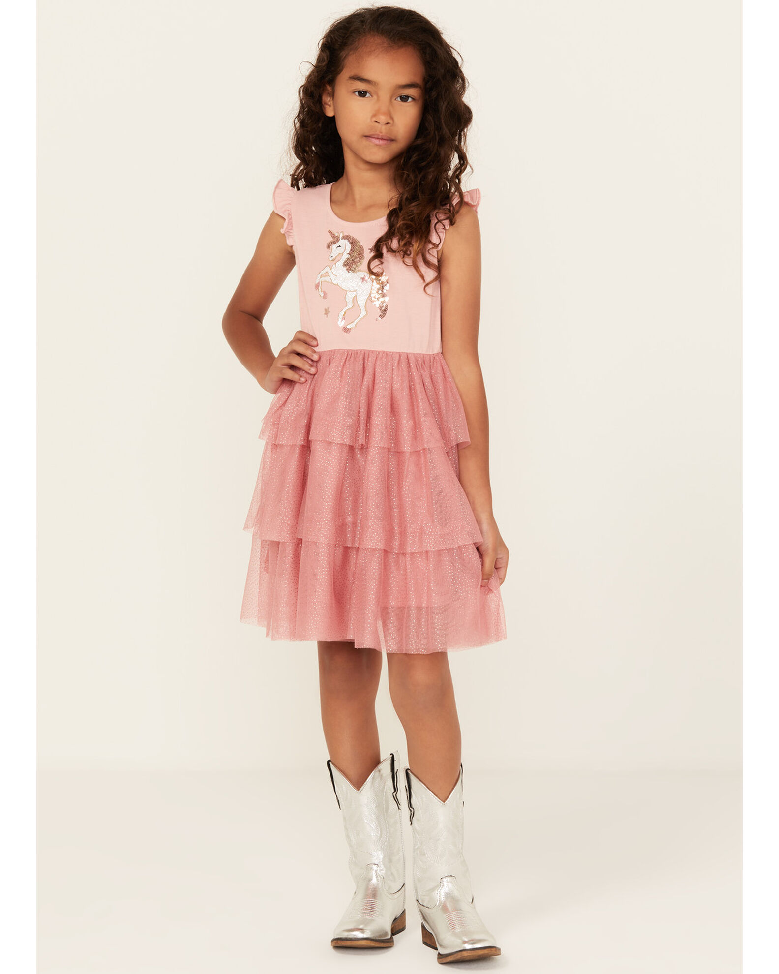 Unicorn ruffle dress discount
