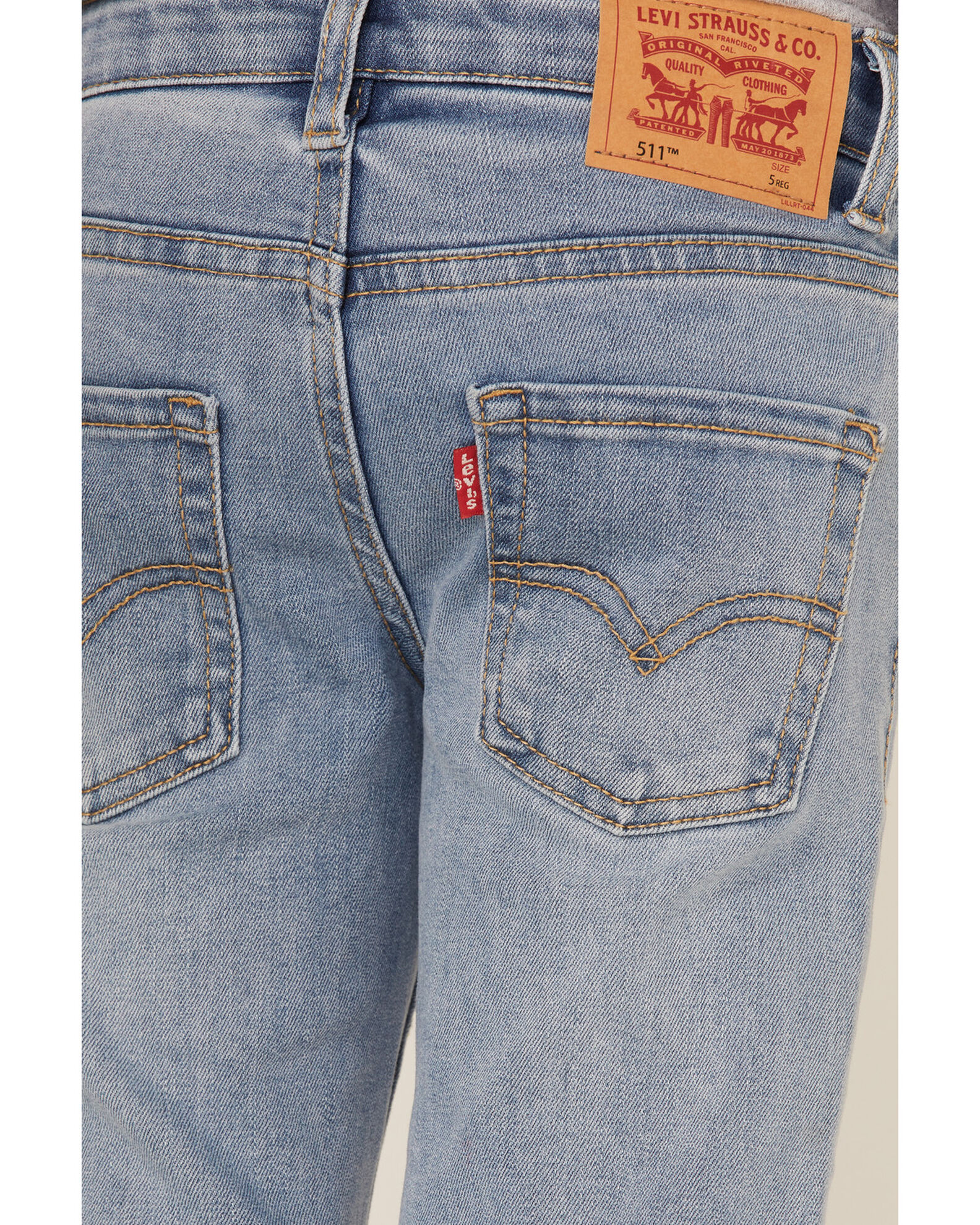 Levi s Boys 511 Light Wash Distressed Slim Superfly Straight Jeans Sheplers