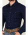 Image #3 - Wrangler Retro Men's Printed Long Sleeve Snap Western Shirt - Tall, Navy, hi-res