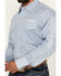 Image #3 - Wrangler Men's Geo Print Logo Long Sleeve Snap Western Shirt, Blue, hi-res