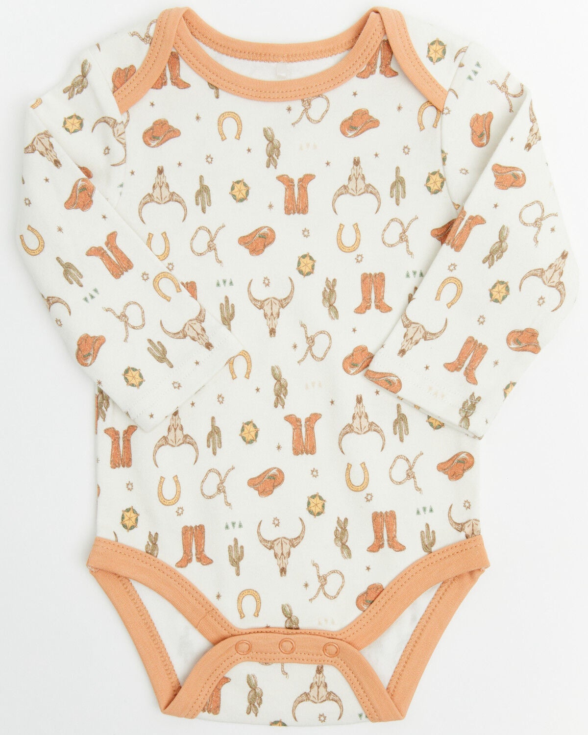 Image #4 - Wrangler Infant Boys' New Sheriff Onesie Set - 3 Piece, Multi, hi-res