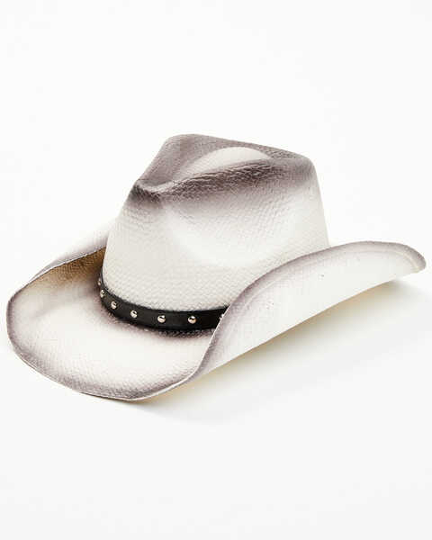 Image #1 - Cody James Judgement Straw Cowboy Hat , Grey, hi-res