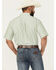 Image #4 - Ariat Men's Wrinkle Free Solid Short Sleeve Button-Down Western Shirt - Big, Sage, hi-res