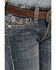 Image #2 - Rock & Roll Denim Boys' Medium Wash Raised Denim Bootcut Jeans, Medium Wash, hi-res