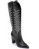 Image #1 - Daniel X Diamond Women's The Tall T Leather Western Boots - Snip Toe, Black, hi-res