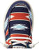 Ariat Women's Hilo Chimayo Cristo Southwestern Print Casual Shoes - Moc Toe , Navy, hi-res