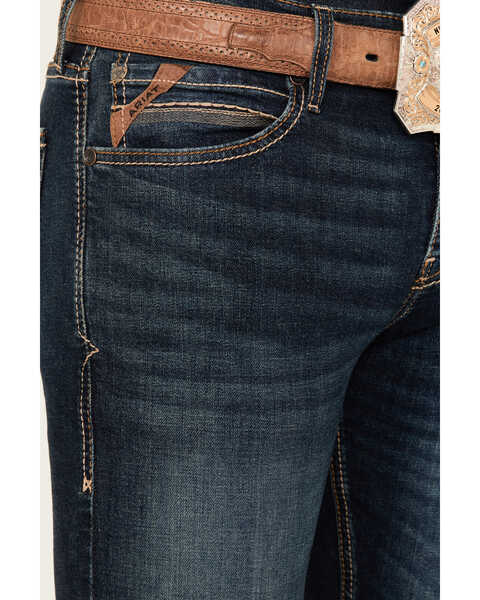 Ariat Men's M8 Morro Brawley Dark Wash Modern Slim Tapered Jeans, Blue, hi-res