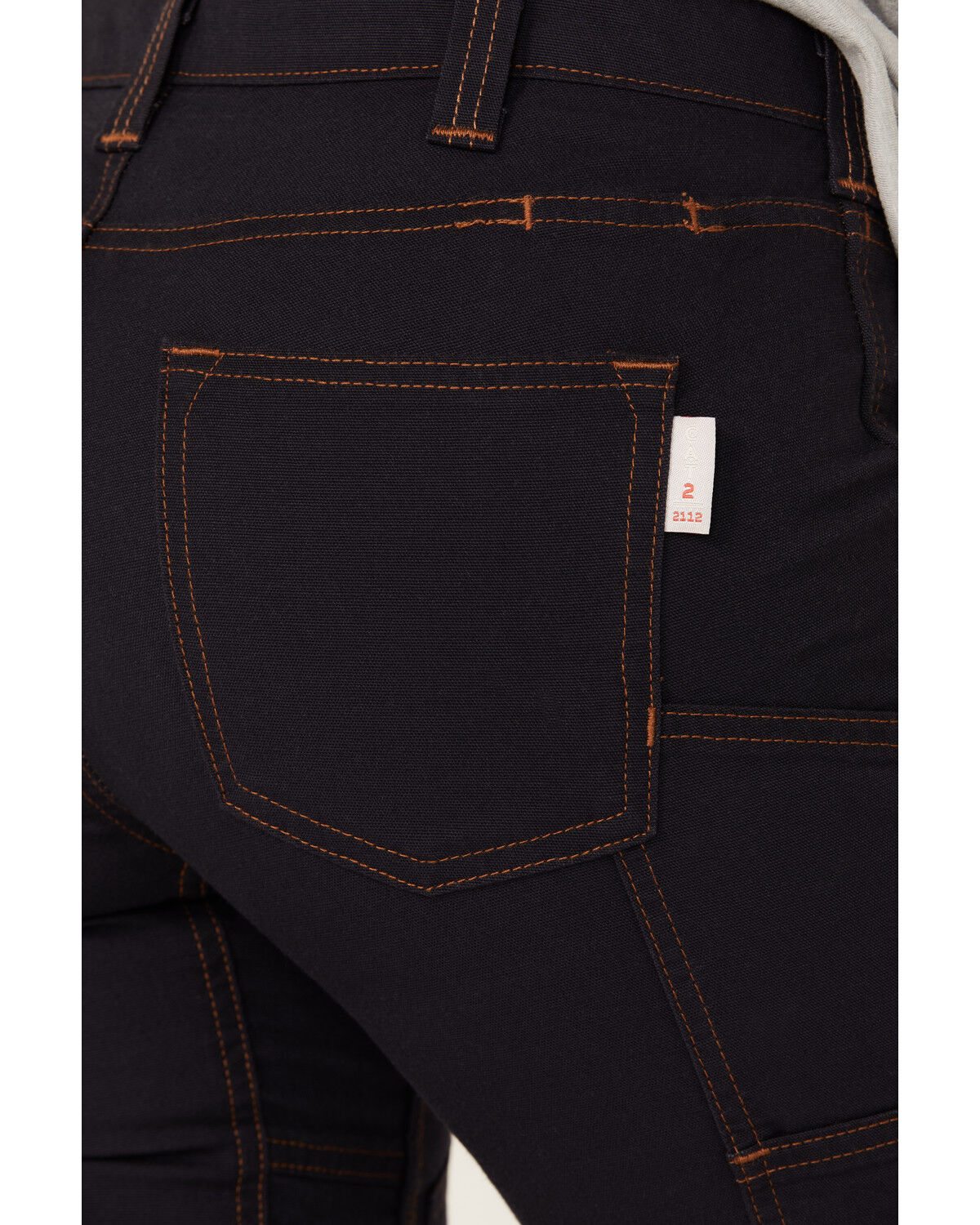 Image #3 - Dovetail Workwear Women's Britt Utility FR Canvas Stretch Work Pants, Navy, hi-res