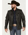 Moonshine Spirit Men's Leather Moto Jacket, Black, hi-res