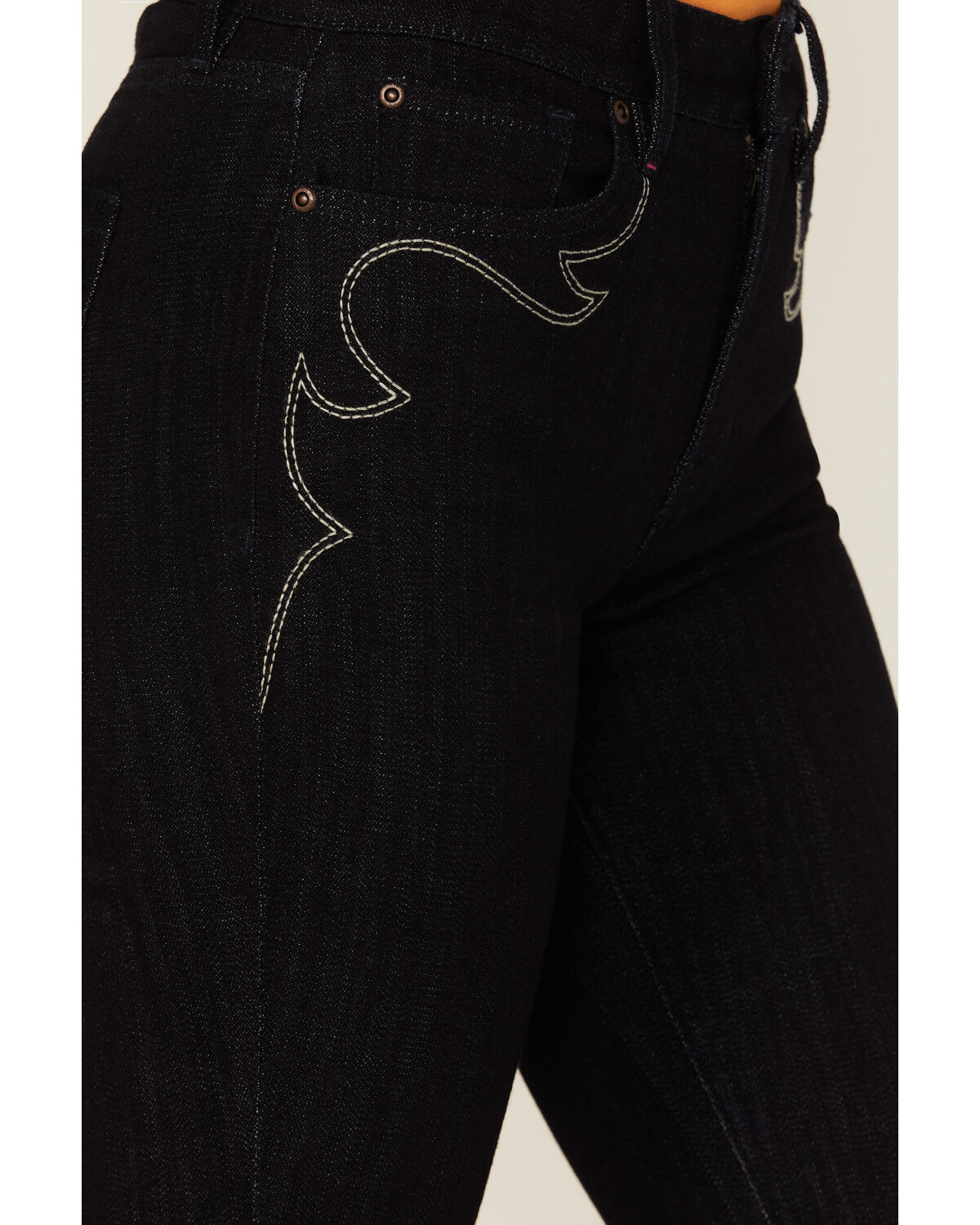Image #2 - Idyllwind Women's Glenn Dark Wash High Rise Western Stitched Bootcut Comfort Stretch Denim Jeans, Dark Wash, hi-res