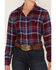 Image #3 - Hooey Women's Plaid Print Long Sleeve Snap Flannel Shirt, Red, hi-res