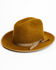 Justin Men's 6X Statesman Bent Rail Fur Felt Western Hat, Pecan, hi-res