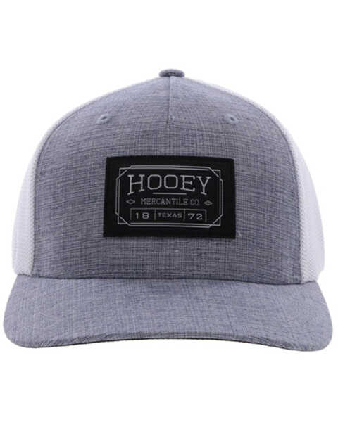Image #3 - Hooey Men's Doc Logo Patch FlexFit Trucker Cap , Blue, hi-res