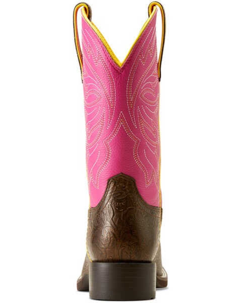 Image #3 - Ariat Women's Buckley Performance Western Boots - Broad Square Toe , Brown, hi-res
