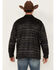 Image #4 - Ariat Men's Cladwell Southwestern Print Shirt Jacket, Charcoal, hi-res