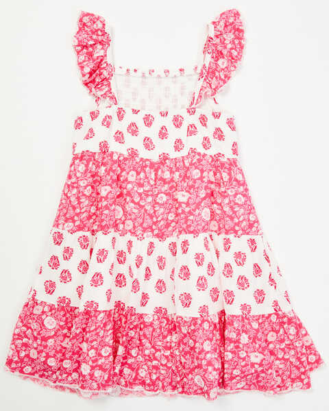 Image #3 - Sugar California Toddler Girls' Floral Print Dress , Pink, hi-res