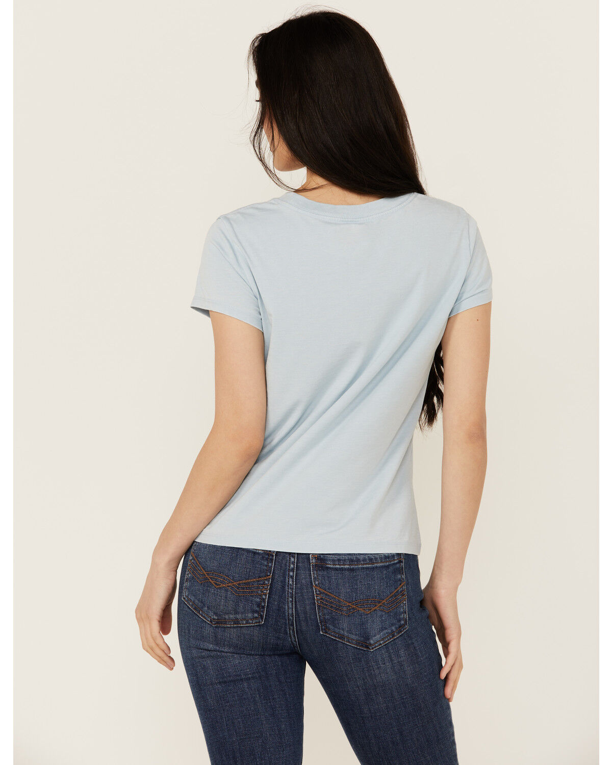 Image #4 - Idyllwind Women's Cowboys Do It Better Relaxed Fit Short Sleeve Graphic Tee, Light Blue, hi-res