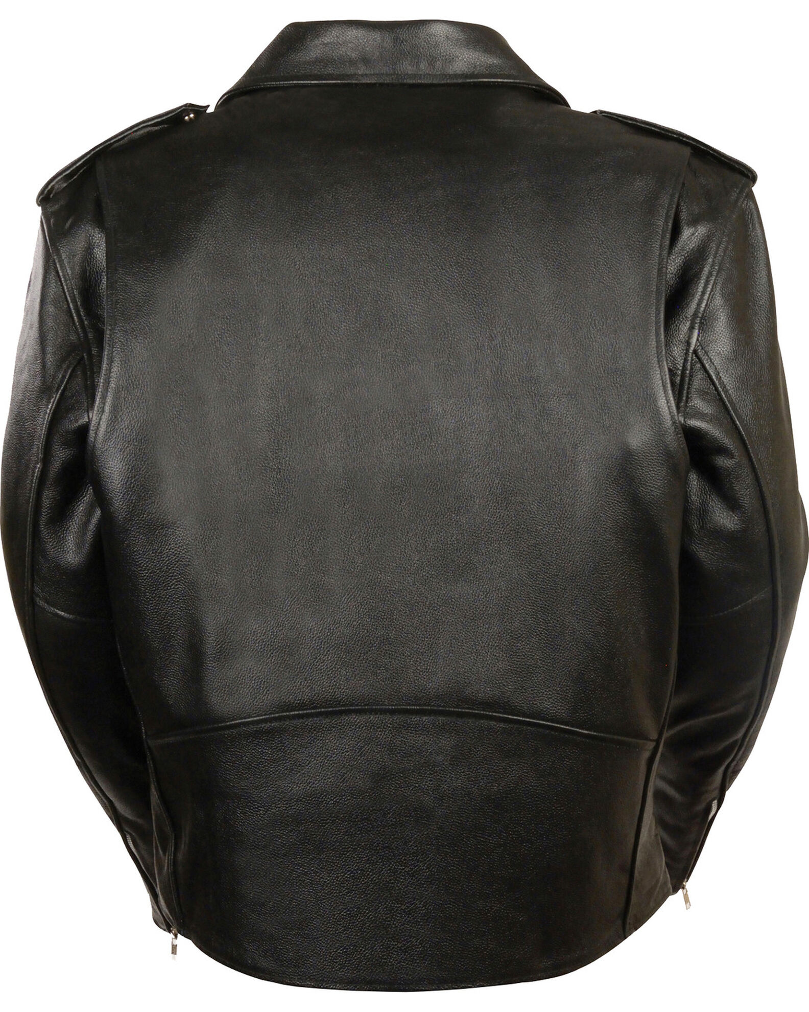 Milwaukee leather men's classic side lace police style motorcycle jacket online