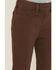 Image #2 - Shyanne Little Girls' Pull-On Flare Stretch Denim Jeans, Brown, hi-res