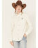 Image #1 - Wrangler Retro Women's Corduroy Long Sleeve Snap Western Shirt, White, hi-res