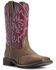 Image #1 - Ariat Women's Delilah Western Performance Boots - Broad Square Toe, Brown, hi-res