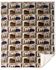 Image #1 - Carstens Home Vintage Lodge Plush Throw, White, hi-res
