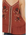 Image #3 - Shyanne Women's Floral Embroidered Cami Tank Top, Mauve, hi-res