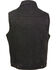 Image #2 - Milwaukee Leather Men's Snap Front Denim Vest with Shirt Collar , Black, hi-res