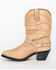 Shyanne Women's Tanya Slouch Harness Fashion Boots - Pointed Toe, Tan, hi-res