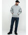 Image #6 - Ariat Men's FR Primo Fleece Logo Hooded Work Sweatshirt, Heather Grey, hi-res