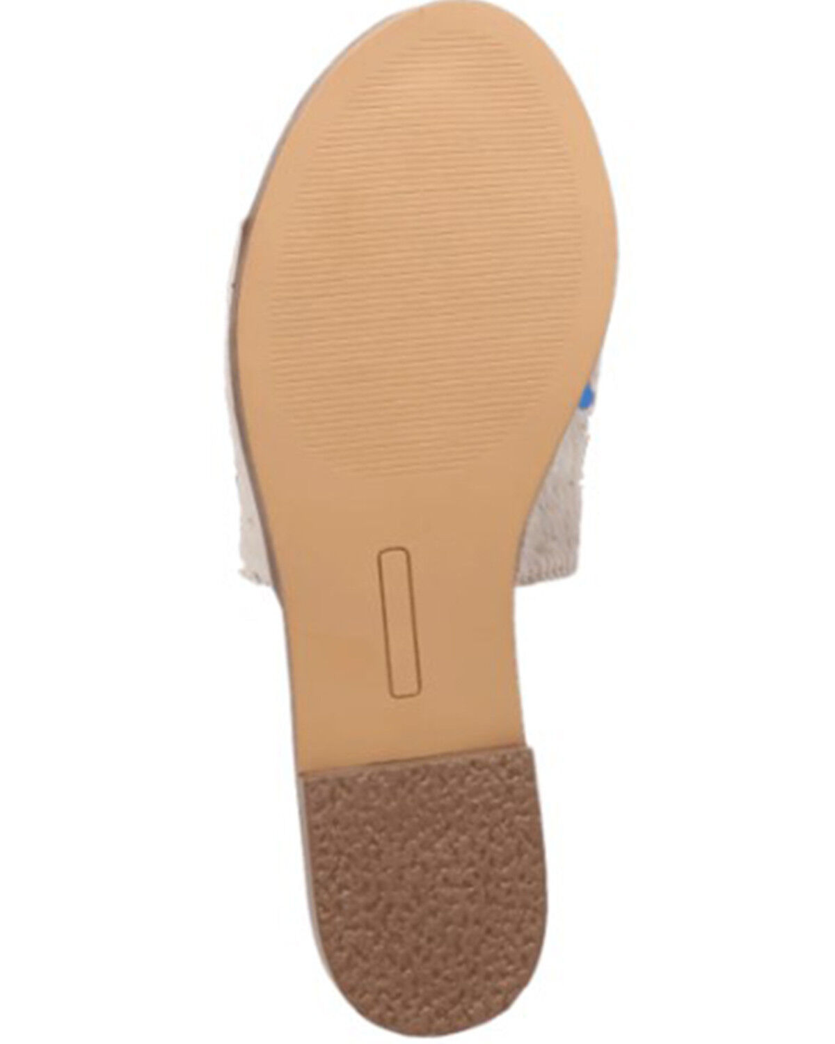 Image #7 - Dingo Women's Metallic Hairon Moo Moo Sandals, Blue, hi-res
