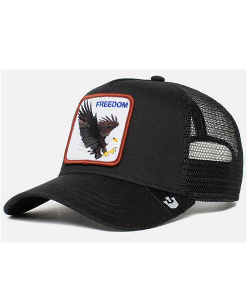 Goorin Bros Men's Freedom Eagle Baseball Cap, Black, hi-res