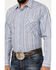 Image #3 - Rough Stock by Panhandle Men's Striped Long Sleeve Pearl Snap Stretch Western Shirt, Blue, hi-res