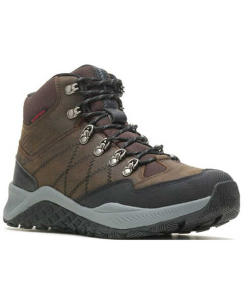 Image #1 - Wolverine Men's Luton Lace-Up Waterproof Work Hiking Boots - Round Toe , Brown, hi-res