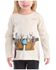 Image #1 - Carhartt Toddler Girls' Toolbelt Long Sleeve Graphic Tee, Off White, hi-res