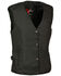 Image #1 - Milwaukee Leather Women's Stud & Wing Embroidered Vest - 4X , Pink/black, hi-res