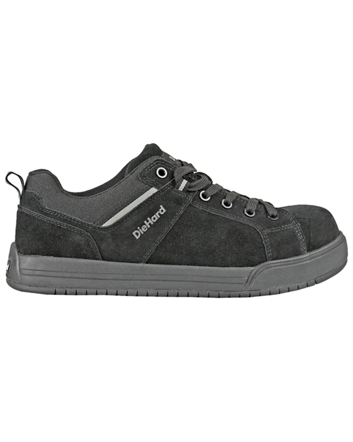 Image #2 - Die Hard Men's Solstice Lace-Up Work Shoes - Composite Toe, Black, hi-res