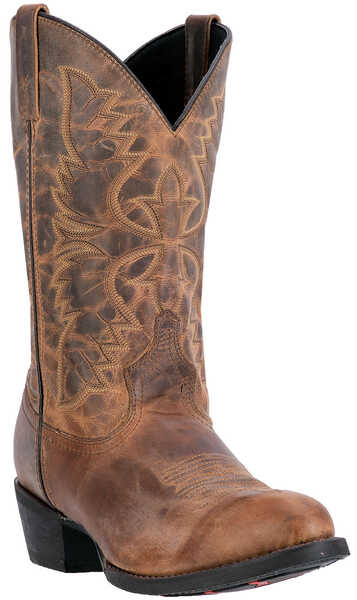 Image #2 - Laredo Men's Birchwood Western Boots - Medium Toe , Tan, hi-res