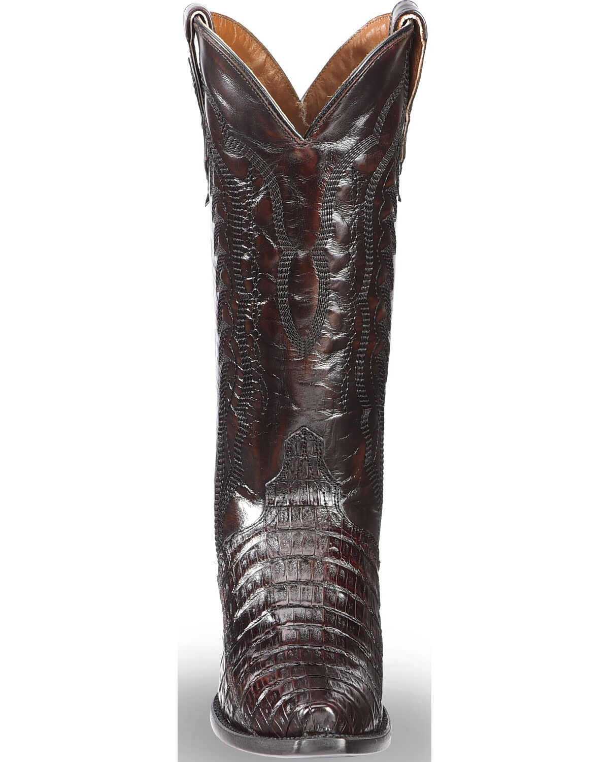 caiman skin boots