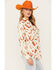 Image #2 - Cotton & Rye Women's Snake and Boot Conversation Print Long Sleeve Pearl Snap Western Shirt , Cream, hi-res
