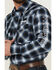 Image #3 - Wrangler Men's Embroidered Plaid Print Long Sleeve Snap Western Shirt, Black, hi-res