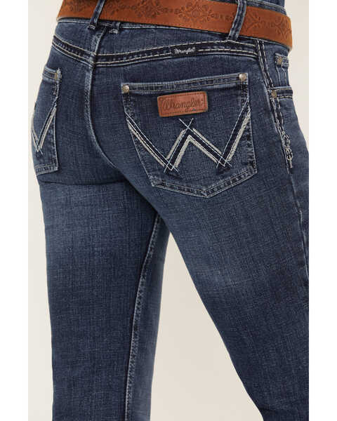 Image #4 - Wrangler Retro Women's Sadie Bootcut Medium Wash Low Rise Stretch Jeans, Blue, hi-res